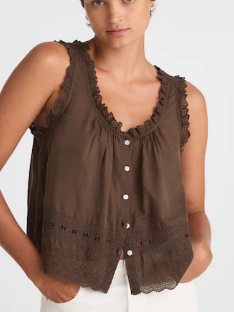 Madewell Scalloped Tank